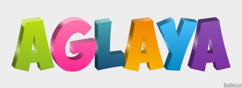 Aglaya Текстовый эффект