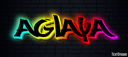 Aglaya Текстовый эффект
