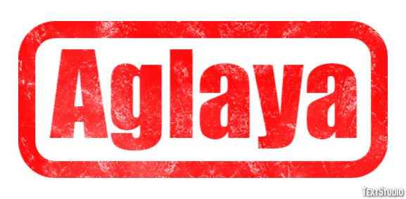 Aglaya Текстовый эффект