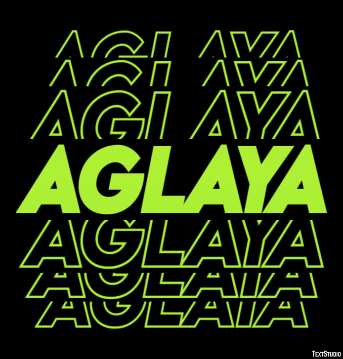Aglaya Эффект текста