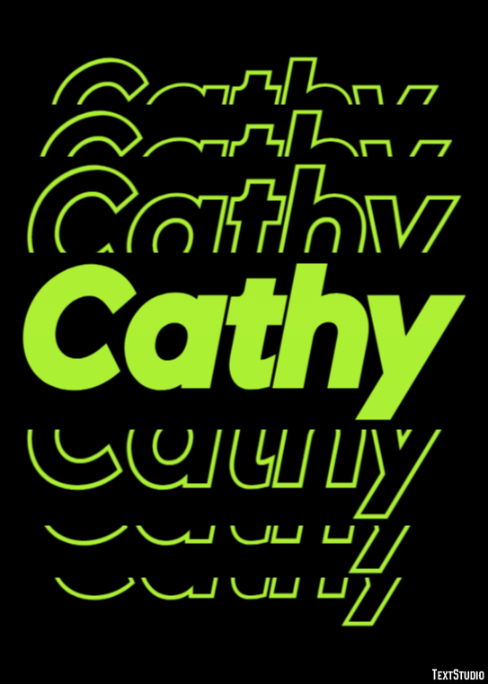 Cathy Эффект текста