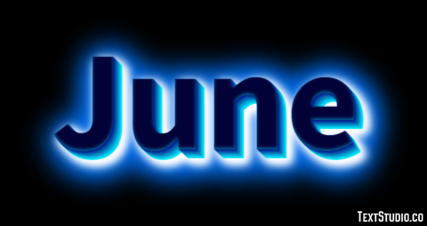 June Text effect