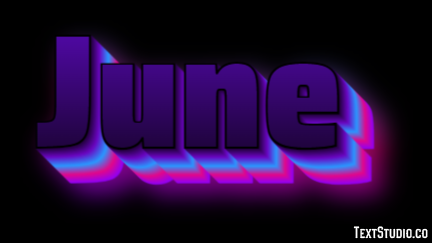 June Text Effect