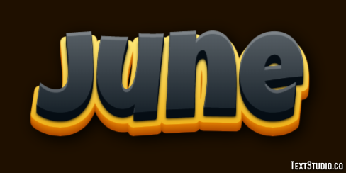 June Text effect