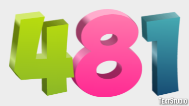 481 Text Effect