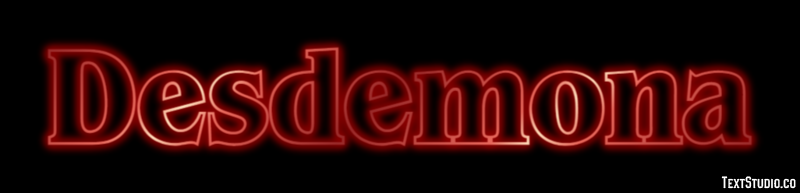 Desdemona Effetto testo