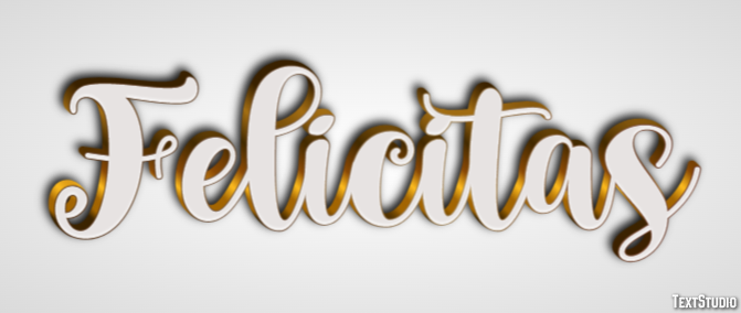 Felicitas Texteffekt