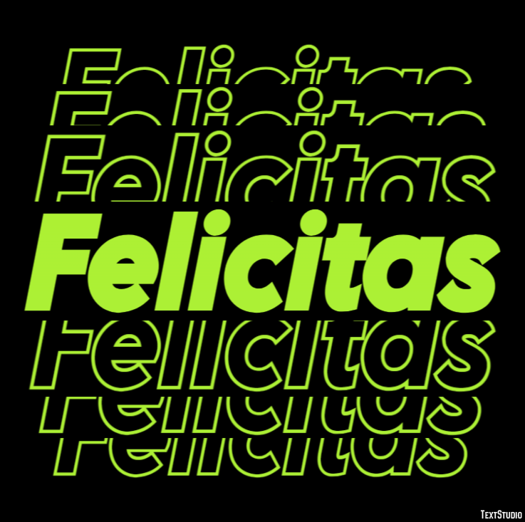 Felicitas Texteffekt
