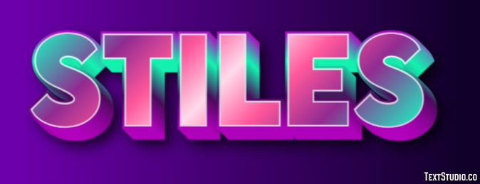 Stiles Text effect