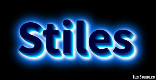 Stiles Text Effect