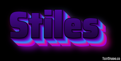 Stiles Text effect