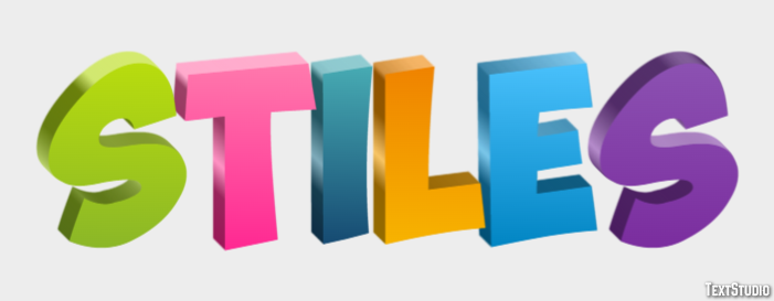 Stiles Text effect