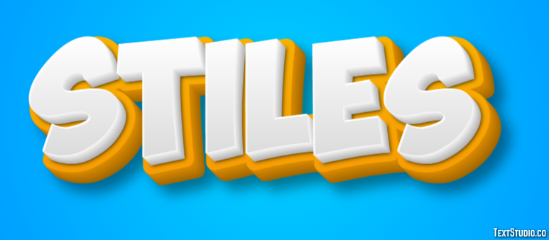 Stiles Text effect