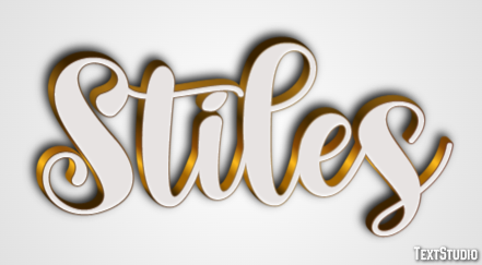 Stiles Text effect