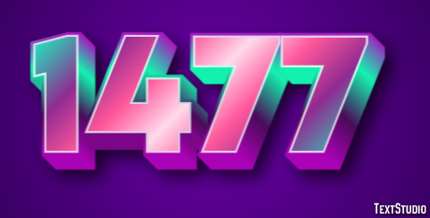 1477 Text Effect