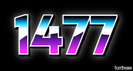 1477 Text Effect