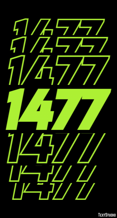 1477 Text Effect