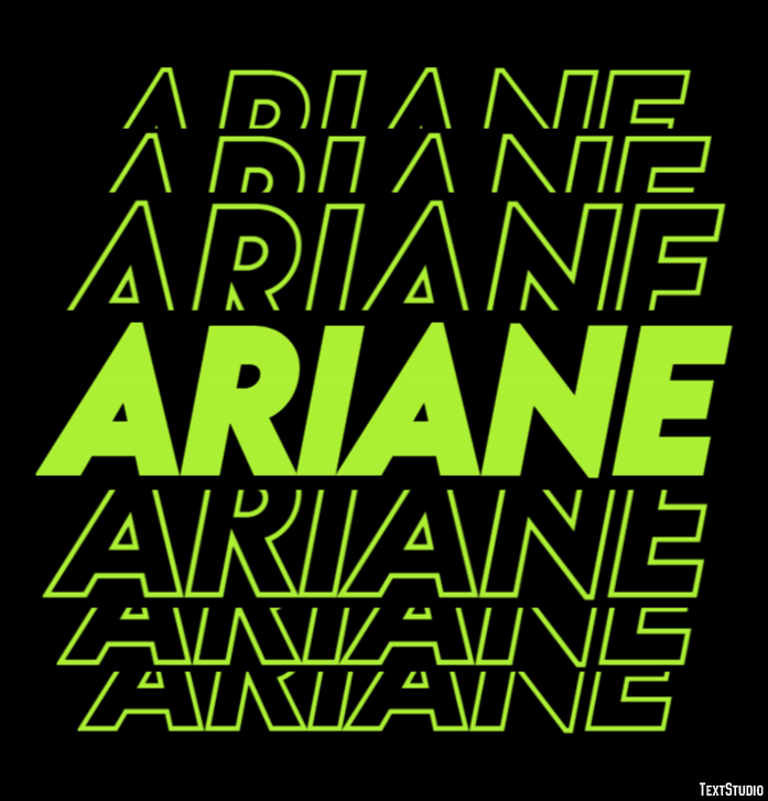 Ariane テキスト効果