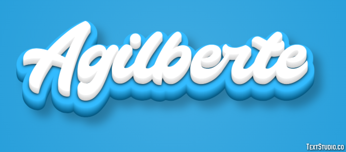 Agilberte Text effect