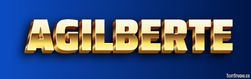 Agilberte Text effect