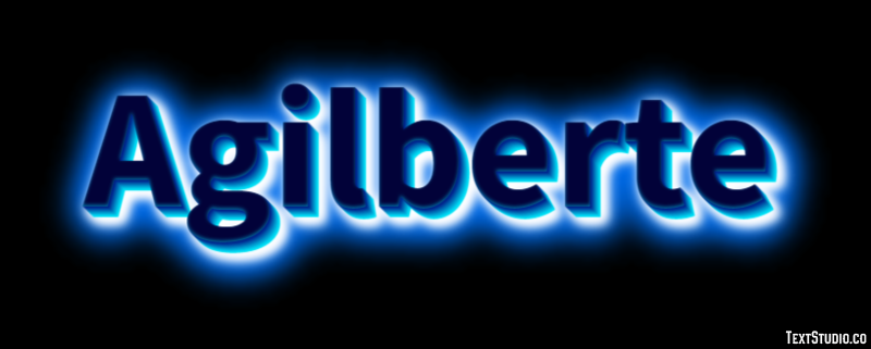 Agilberte Text effect