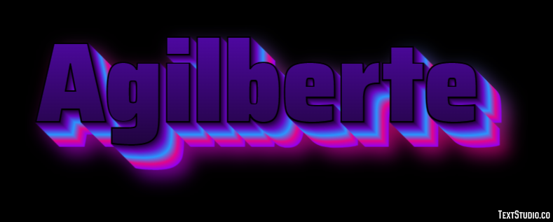 Agilberte Text effect