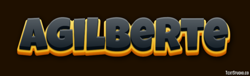 Agilberte Text effect