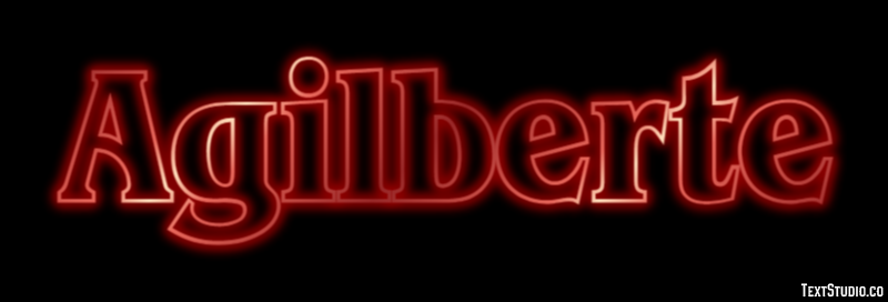 Agilberte Text effect