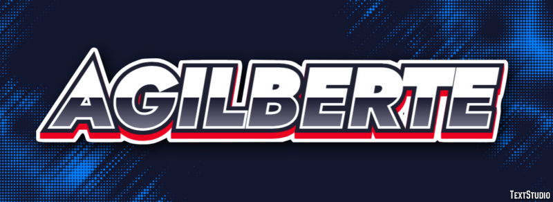 Agilberte Text effect