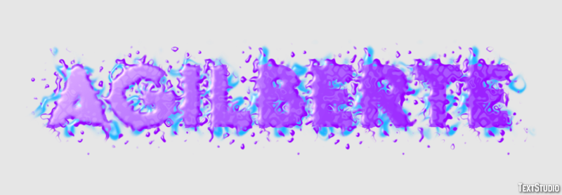 Agilberte Text effect