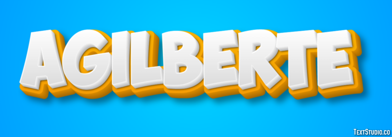 Agilberte Text effect