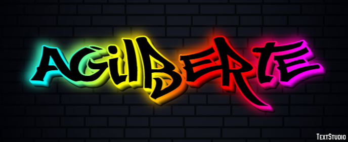 Agilberte Text effect