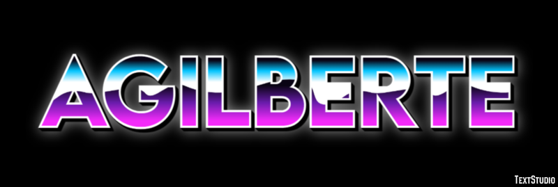Agilberte Text effect