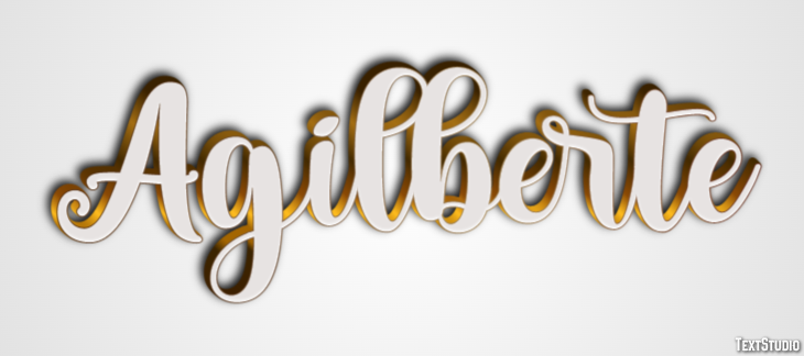Agilberte Text effect
