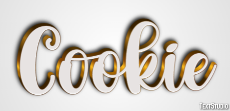 Cookie Text Effect