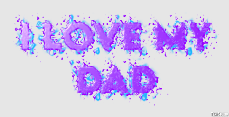 I Love My Dad Text Effect