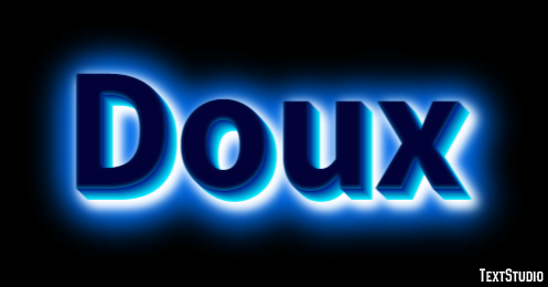 Doux Text effect