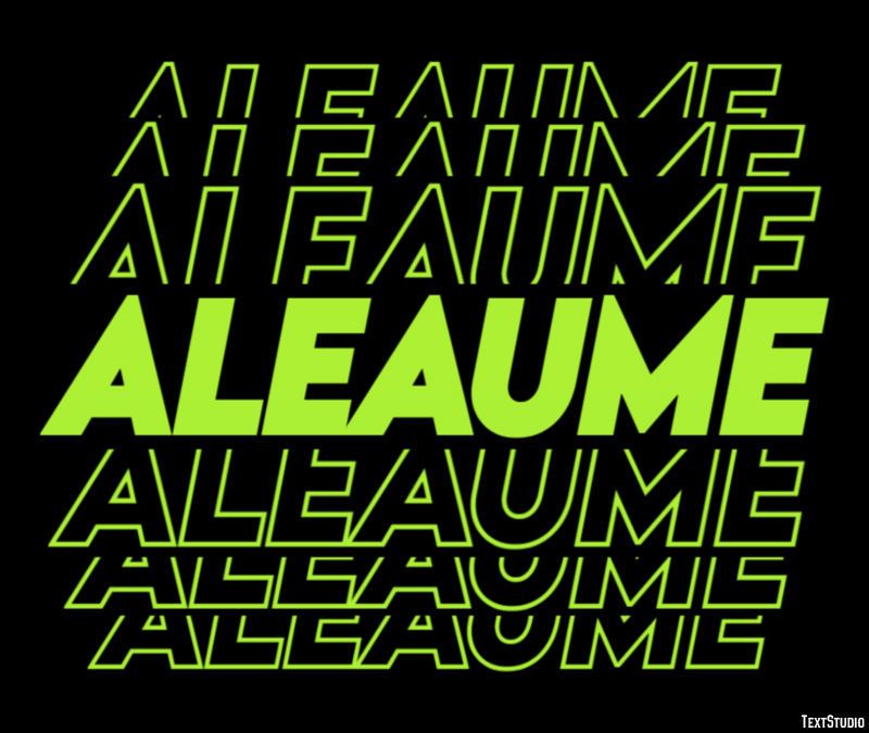Aleaume Efecto de texto