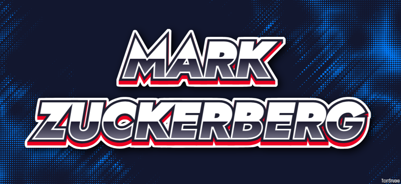 Mark Zuckerberg Text Effect