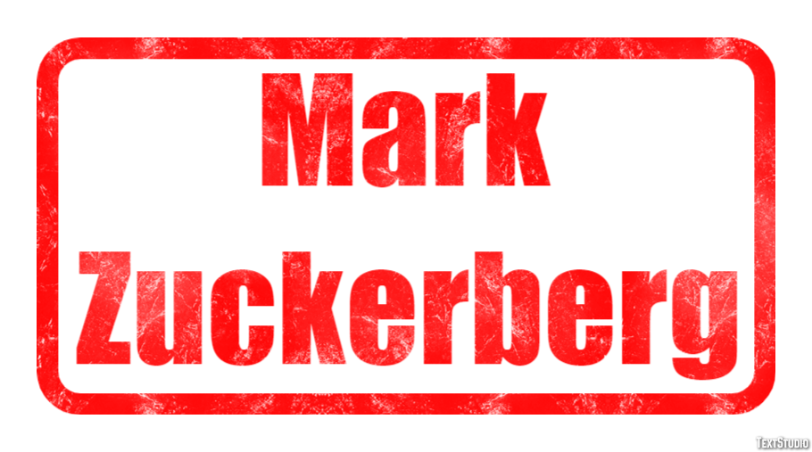 Mark Zuckerberg Text Effect