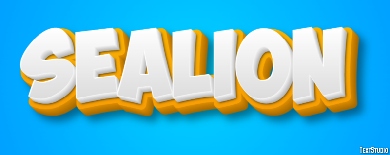 Sealion Text Effect
