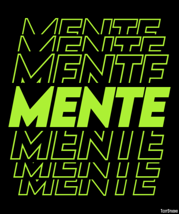 Mente Efeito do texto