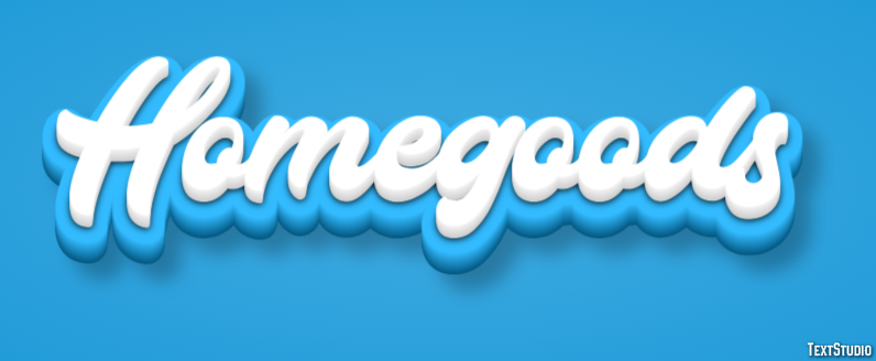 Homegoods Text effect