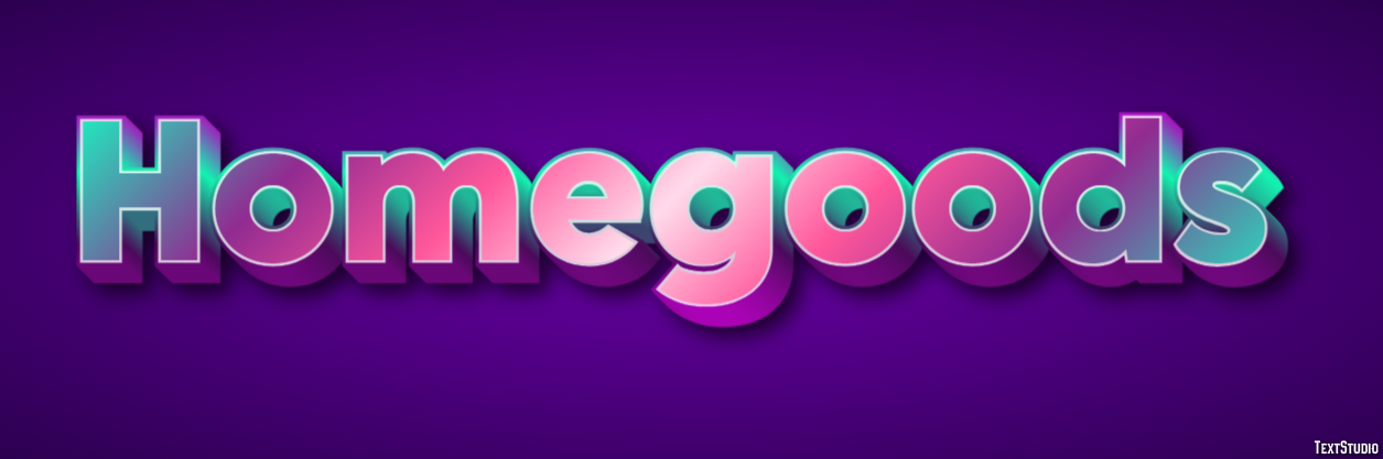 Homegoods Text effect
