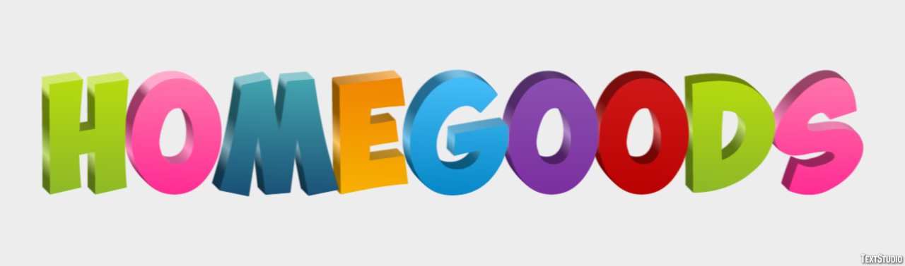 Homegoods Text effect
