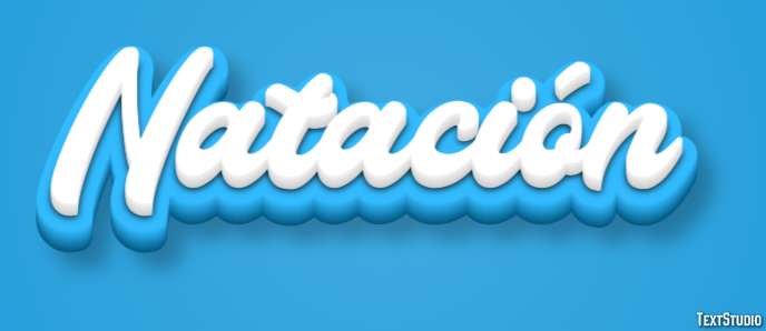 Natación Efecto de Texto