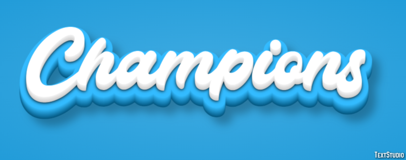 Champions Tekst Effect