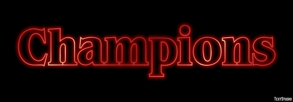Champions Texteffekt