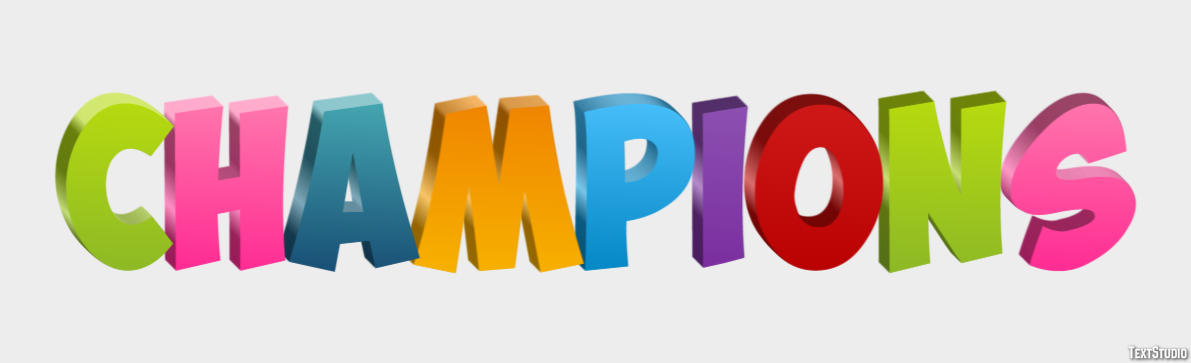 Champions Texteffekt