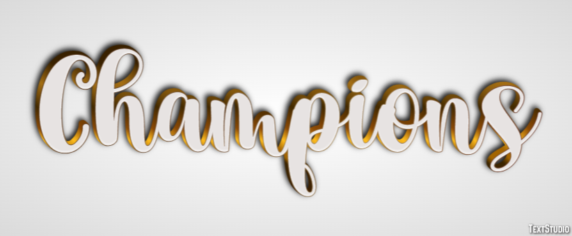 Champions Texteffekt